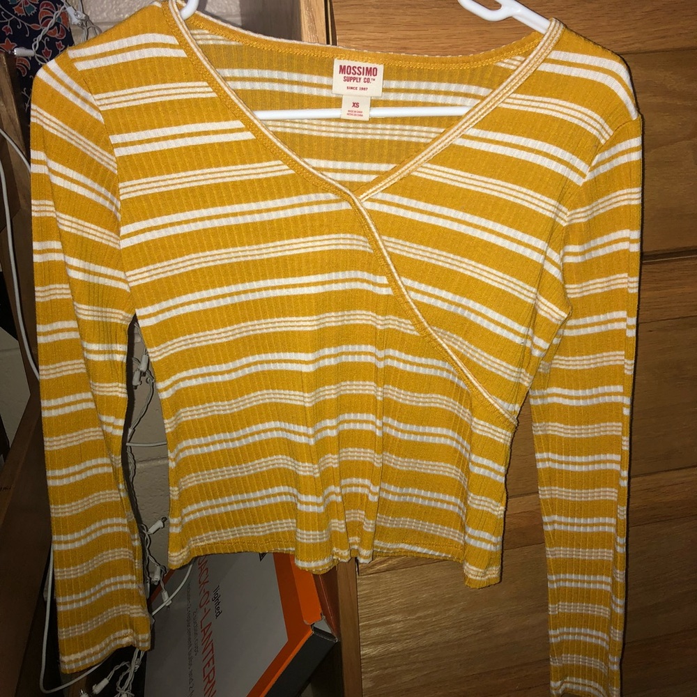 Yellow striped shirt